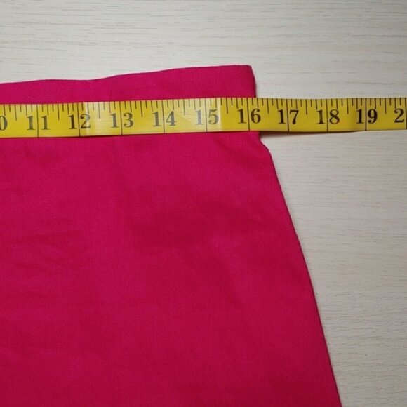 NWOT HOUSE OF HARLOW 1960 Linen blend summer fuchsia mini skirt - Picture 6 of 11